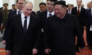 Ông Kim Jong-un gọi ông Putin là 'bằng hữu thân thiết nhất' Ông Kim Jong-un gọi ông Putin là 'bằng hữu thân thiết nhất'