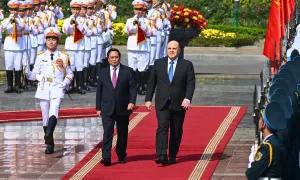 Thủ tướng Phạm Minh Chính chủ trì lễ đón Thủ tướng Nga Thủ tướng Phạm Minh Chính chủ trì lễ đón Thủ tướng Nga